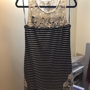 Skies are Blue Shellie Lace Knit Dress - Medium